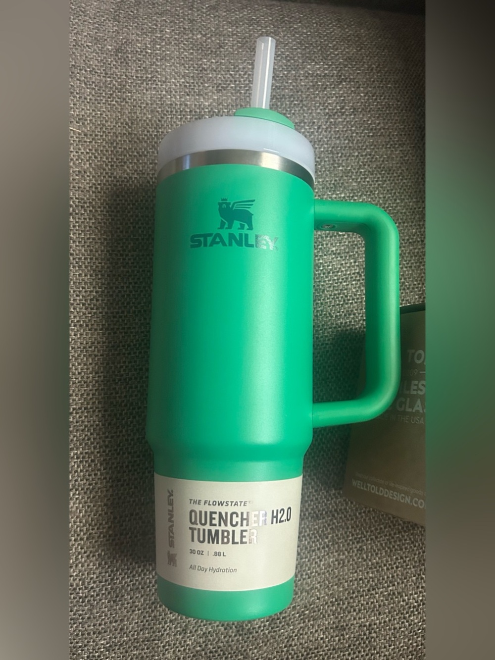 Stanley Cup Kelly Green 30 ounce. Flowstate quencher. New